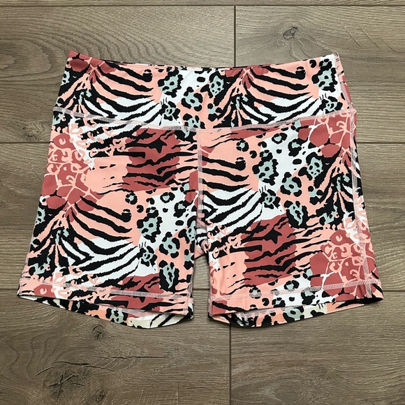 IAB MFG‎ 5" No Ride Animal Print Training Shorts Pink Black Size Medium - Picture 1 of 10